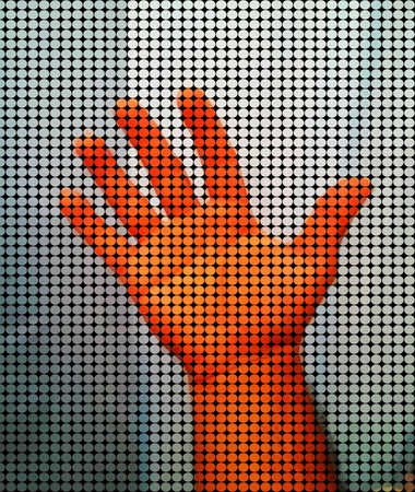 Abstract shape handの写真素材