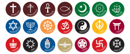 Religion symbolsのイラスト素材