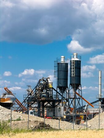 Heavy industry near Brasov city in Romania.の写真素材