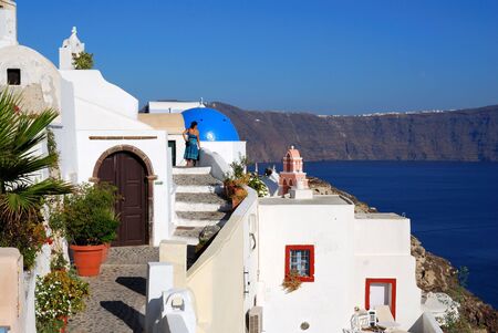 Oia village, Thira (Santorini), Greeceの写真素材