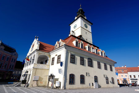 Council Square, Brasov, Romaniaの写真素材