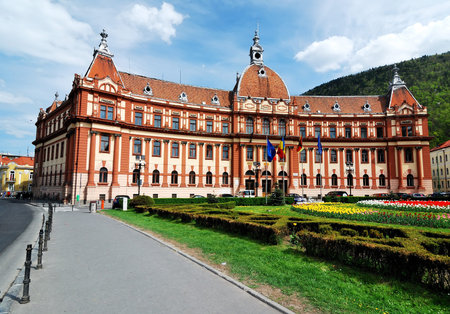 Central administration building of Brasov county, in Romania.の写真素材