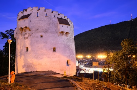 White Tower, fortification of Brasov, from XV century, Romaniaのeditorial素材