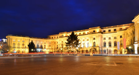 The old Royal Palace of Romanian monarchy, Bucharest, now national public landmarkのeditorial素材