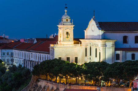 Alfama district of Lisbon, Convent of the Grace  portuguese  Convento da Graca の写真素材