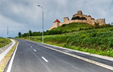Rupea fortress is in Brasov county, Transylvania, Romania  Built in XIVth century by saxon rebels, nowday is ruined の写真素材