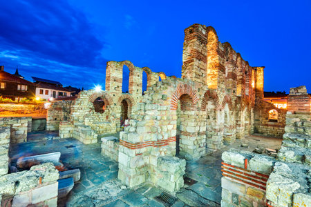 Nesebar, Bulgaria. Church of Saint Sophia in the oldtown of Mesembria.