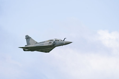 Mirage 5 performing on the Sanicole Air Show, Belgium