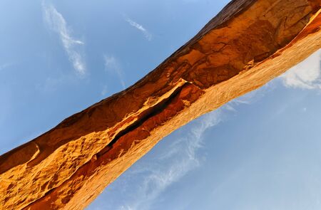 The Arch of North Window, Windows Section, Arches National Park, Utah, USAの写真素材