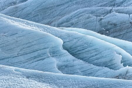 Ice patterns in Skaftafellsjokul, Sktaftafell National Park, Icelandの写真素材