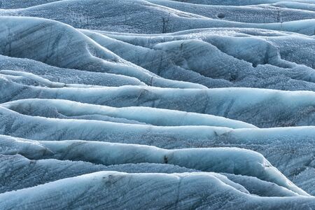 Ice patterns in Skaftafellsjokul, Sktaftafell National Park, Icelandの写真素材