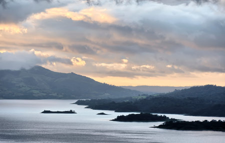 View on Lake Arenal from the slopes of the Arenal Volcano, Costa Rica