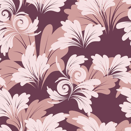 vector seamless  floral background for textile, wrapping paperのイラスト素材