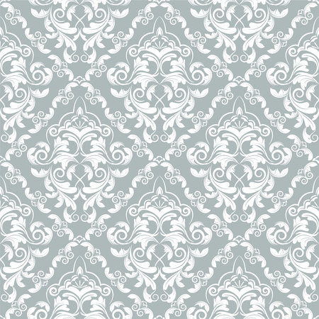 Ornate floral seamless texture. Light pink pattern. のイラスト素材