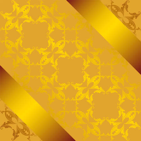 Invitation card with gold design elementsのイラスト素材