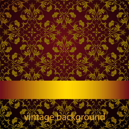 Invitation card with gold design elementsのイラスト素材