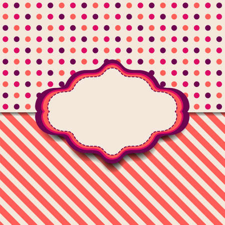 Modern greeting card template design  のイラスト素材