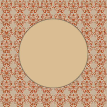 Retro greeting card template designのイラスト素材