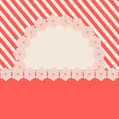 Retro greeting card template design  のイラスト素材