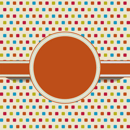 Retro greeting card template design  のイラスト素材