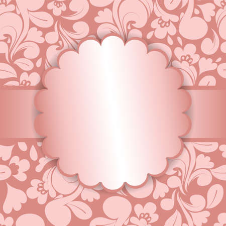 Retro greeting card template design  のイラスト素材