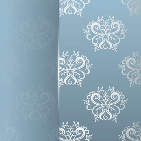 Delicate invitation card  Seamless background  Light patternのイラスト素材