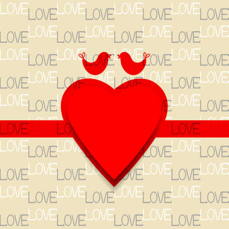 Happy Valentine's Day Background With Hearts. のイラスト素材