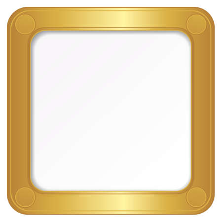 beautiful gold frame のイラスト素材