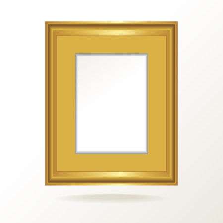 beautiful gold frame  luxury frameのイラスト素材