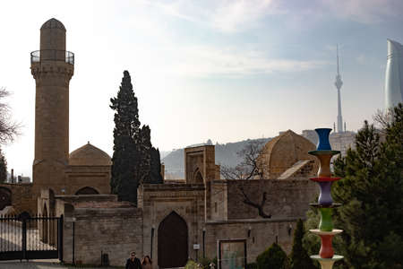 Baku, Azerbaijan The Palace of the Shirvanshahs in the Old Cityのeditorial素材