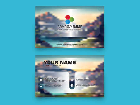 Modern Business Cards designのイラスト素材