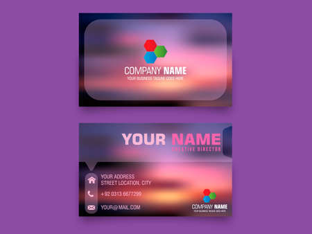 Modern Business Cards designのイラスト素材