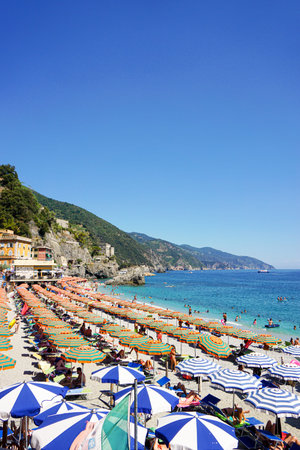 Amazing view of an Italian beach during summer
