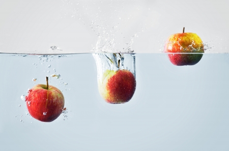 Apple splashの写真素材