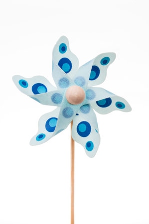 Pinwheel isolated on whiteの写真素材