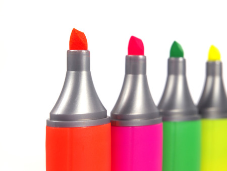 Multicolored highlightersの写真素材
