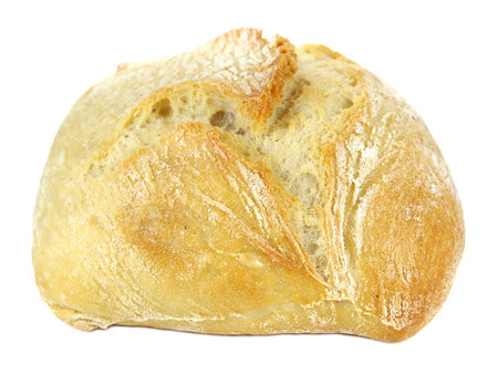 Ciabatta bread isolated on white