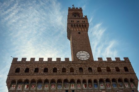 Palazzo vecchio in Florence, Italyの写真素材