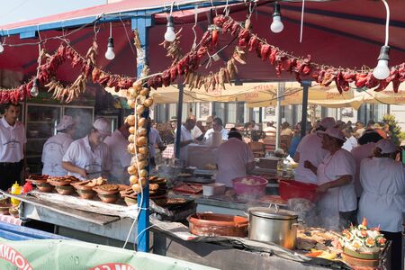 LESKOVAC, SERBIA - 02 September 2017 : The Leskovac Grill Festival, also known as the barbecue weekのeditorial素材