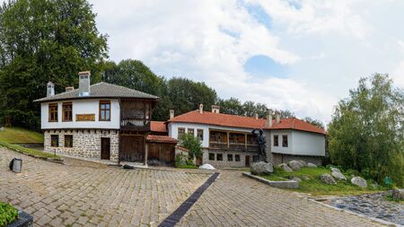 Krustevich, Bulgaria - August 27, 2017: Tourist Memorial Complex Buntovna near Krustevich village, Sredna Gora mountain, Bulgariaのeditorial素材