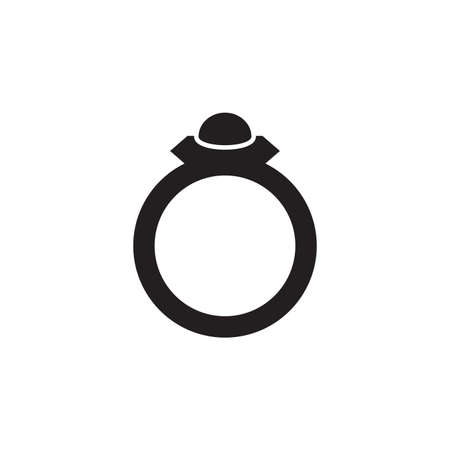 Ring vector icon. Filled flat sign for mobile concept and web design. Ring glyph icon. Symbol,  illustration. Vector graphicsのイラスト素材