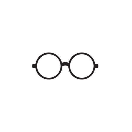 Eyeglasses vector icon. Lined flat sign for mobile concept and web design. Eyeglasses glyph icon. Symbol,  illustration. Vector graphicsのイラスト素材