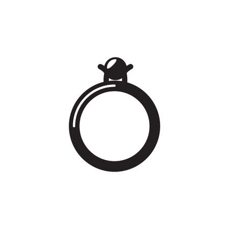 Ring vector icon. Filled flat sign for mobile concept and web design. Ring glyph icon. Symbol,  illustration. Vector graphicsの写真素材