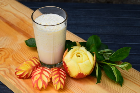 apple milkshakeの写真素材