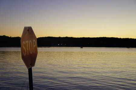 stop signの写真素材