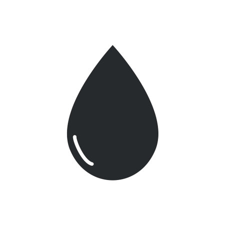 drop water icon,drop of water vector, simple illustrationのイラスト素材