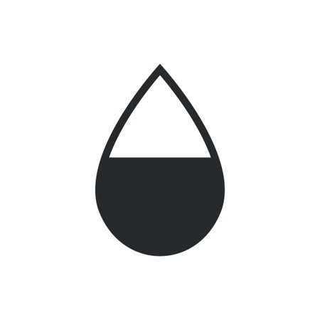 drop water icon,drop of water vector, simple illustrationのイラスト素材