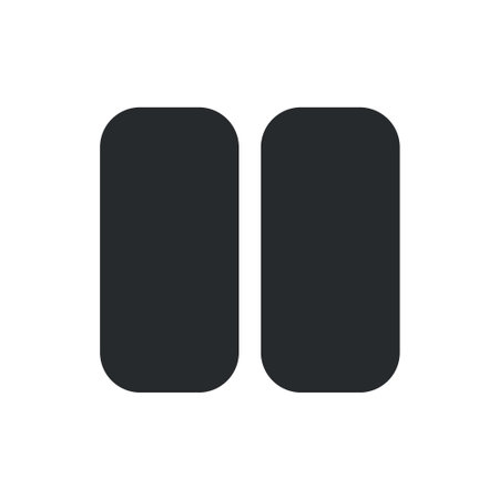 pause icon, pause vector, simple illustration