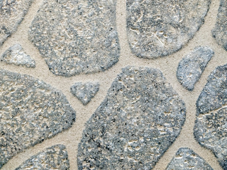 Pieces of rocks and stones made in tile brick used for decoration of ground flooring and walls...