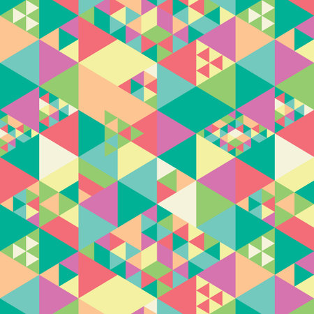 Background with decorative geometric and abstract elements. Vector illustration.